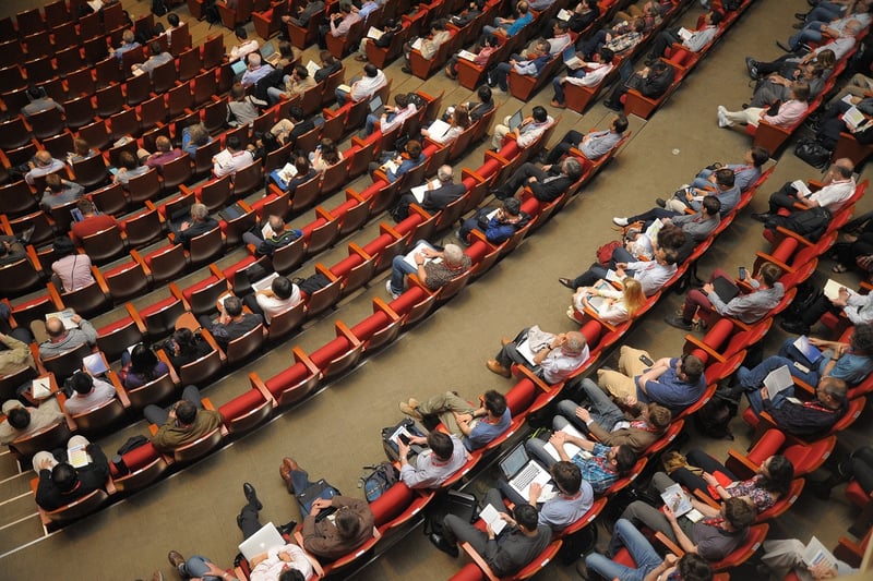 Group of people in a seminar hall